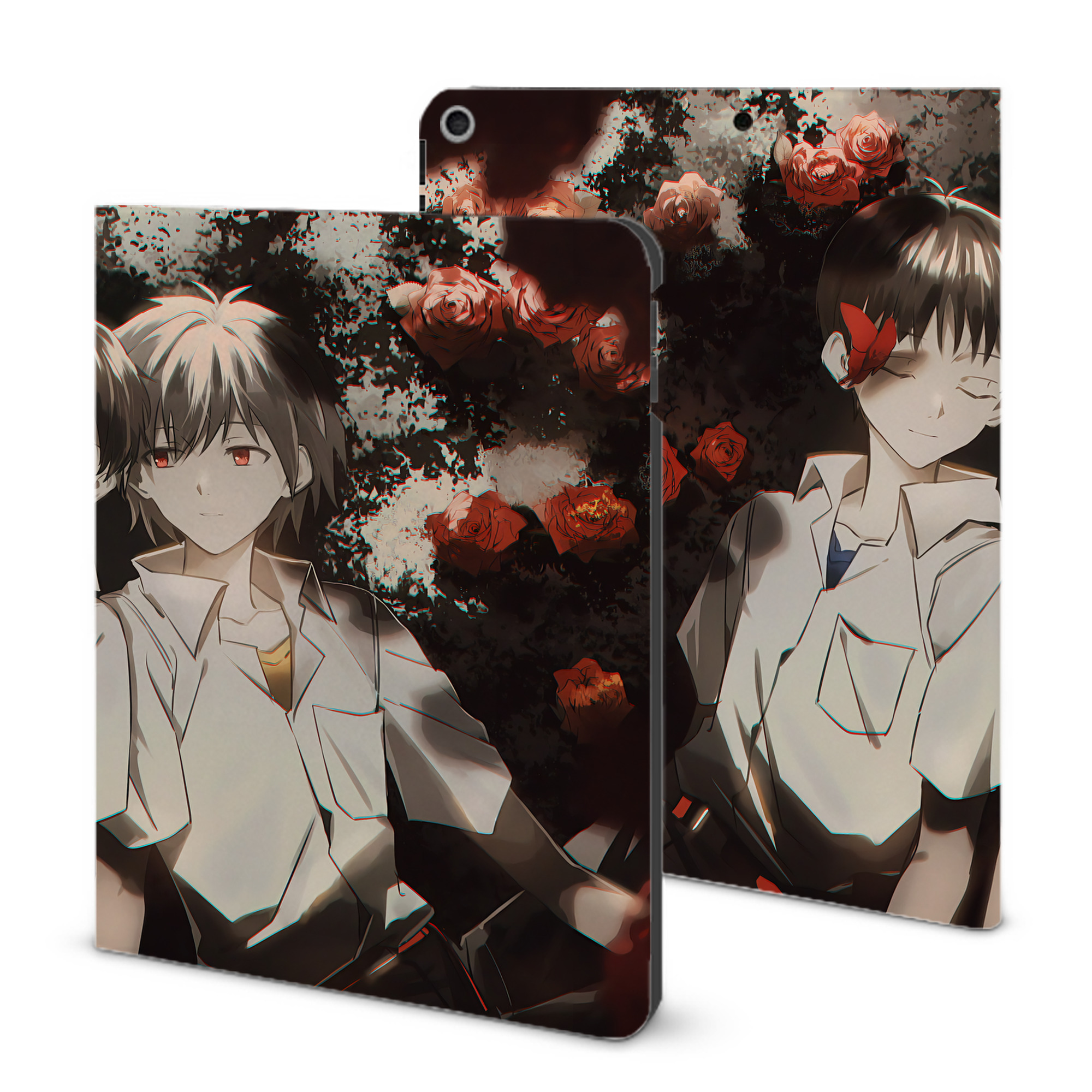 （画像用） EVA 新世紀エヴァンゲリオン IPad ケース ブック型 PUレザー TPU 耐衝撃 軽量 薄型 ペン収納なし 全面保護 IPad 各モデル対応